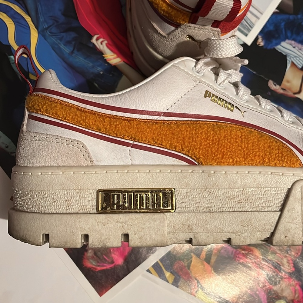 PUMA woman’s Mayze Heritage Logo Platform sneakers size 10 - Picture 6 of 14